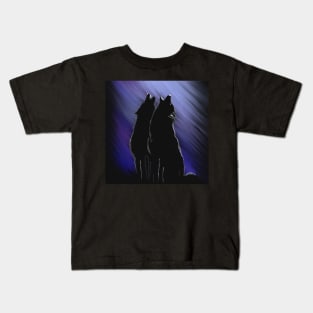 Singing wolfs Kids T-Shirt